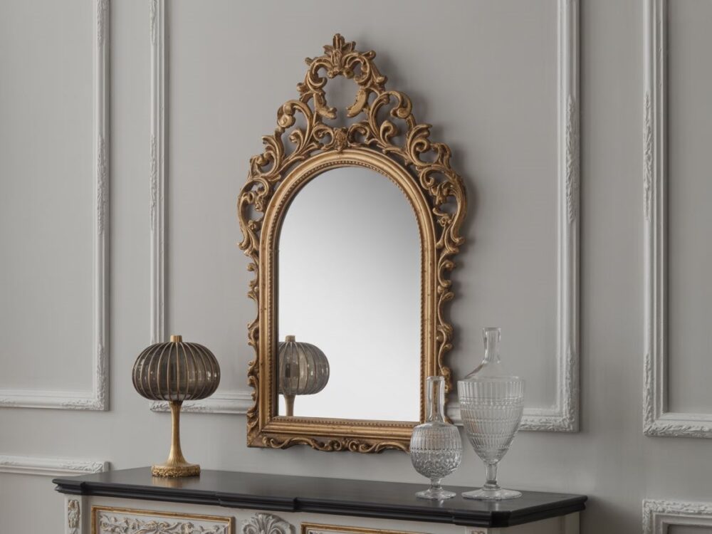 barokowe lustro złote