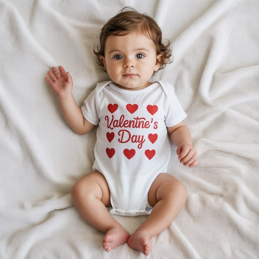 body walentynkowe niemowlę