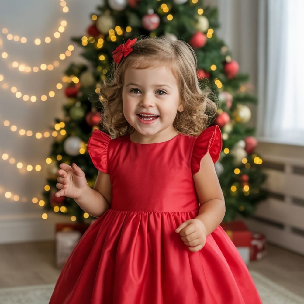 czerwona sukienka świąteczna