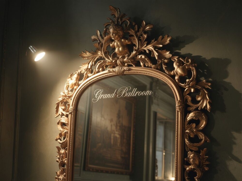 dekoracyjne lustro vintage