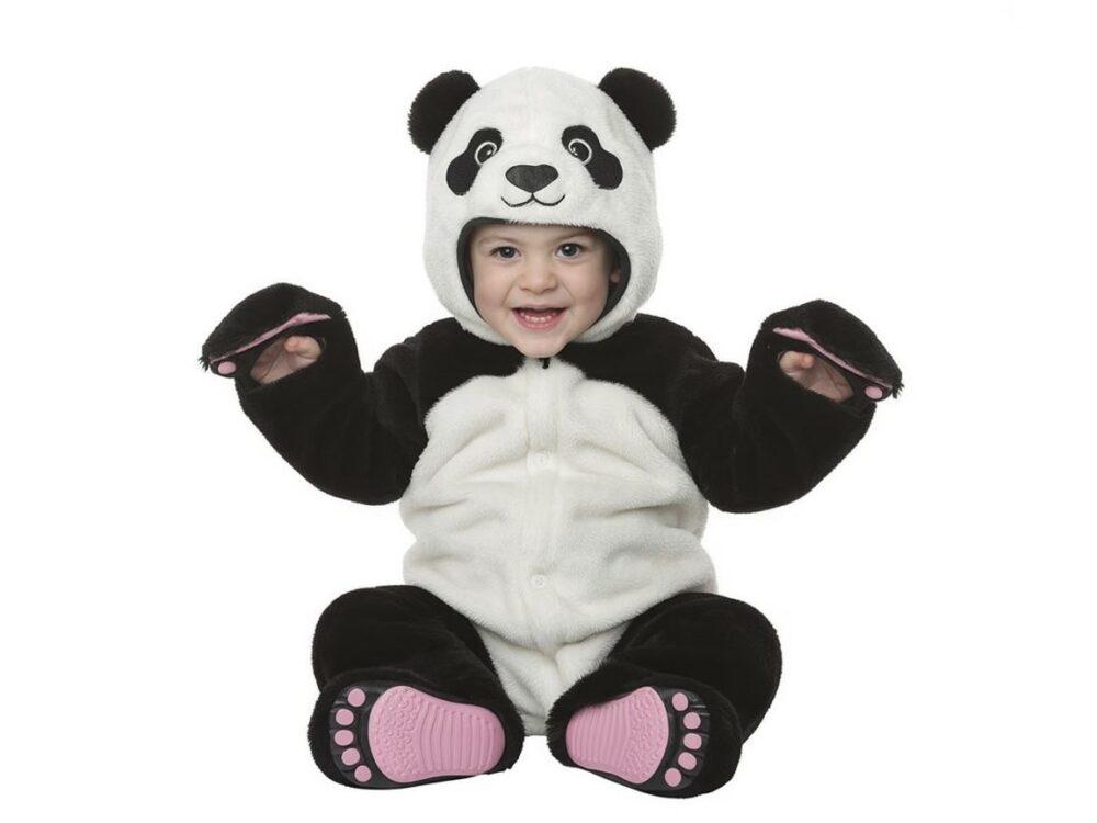 dziecko w stroju pandy