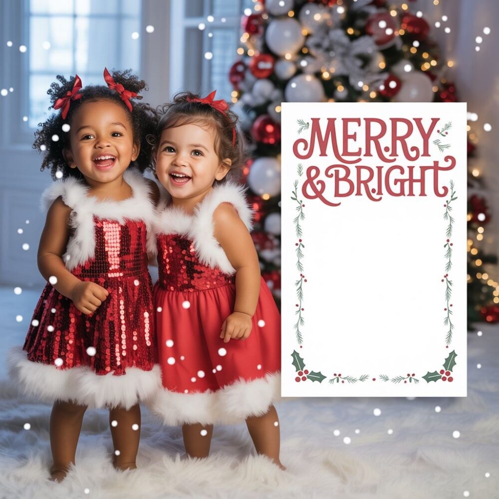 dziewczynka w stroju świętego Mikołaja