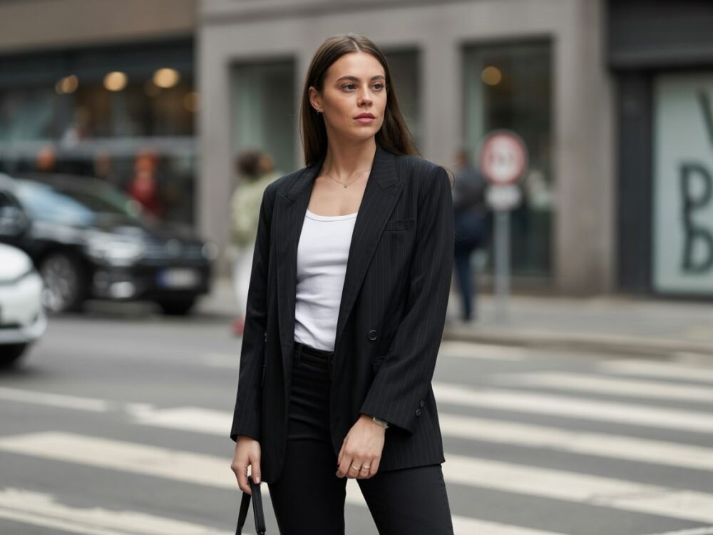 elegancka kobieta w żakiecie