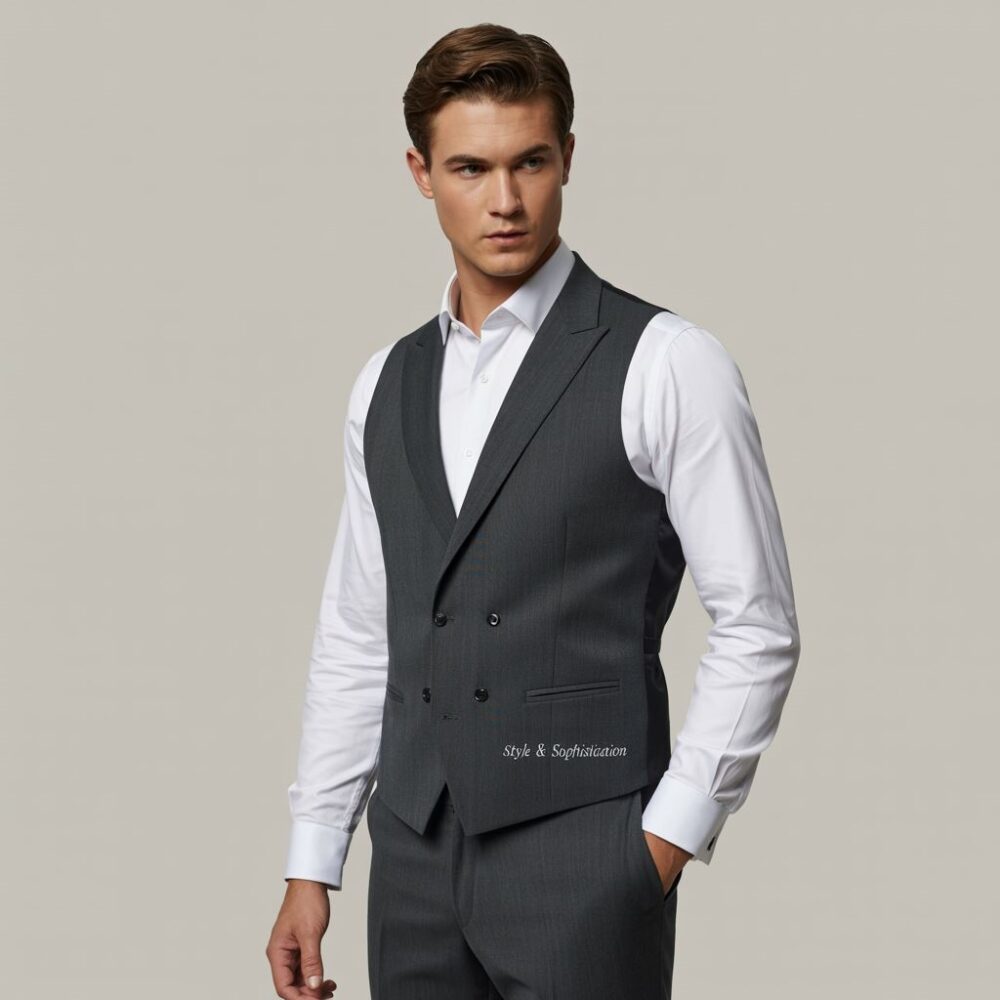 elegancka stylizacja z kamizelką