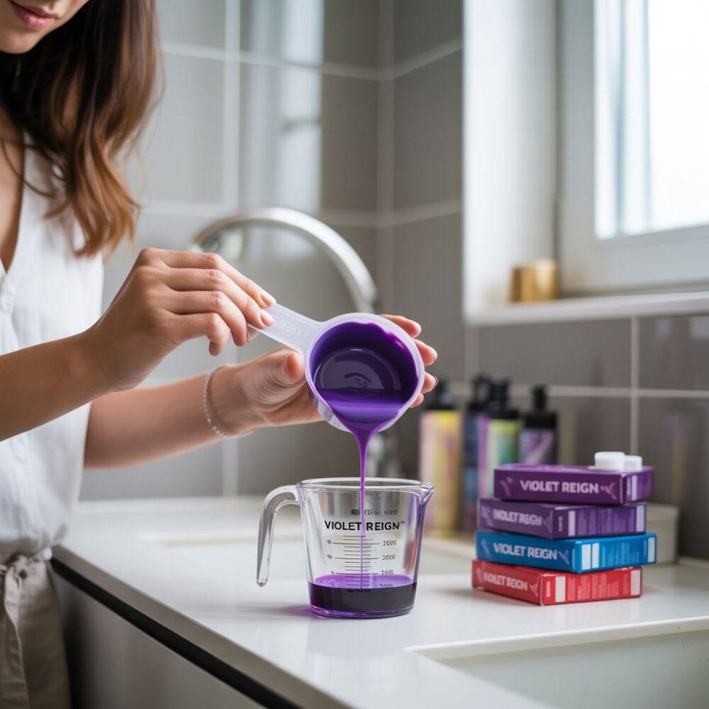 farba do włosów w kubku