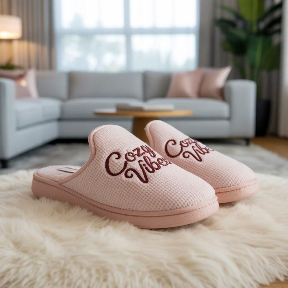 kapcie na nowoczesnym tle