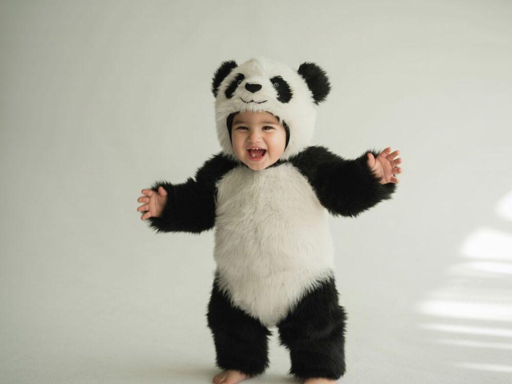 kostium panda dla malucha
