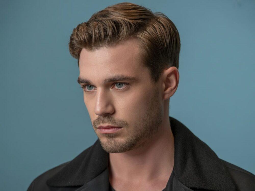 męska fryzura owalna twarz