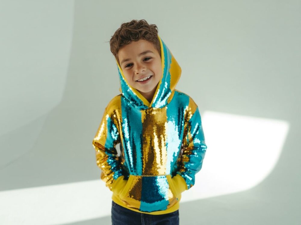 moda dziecięca cekiny