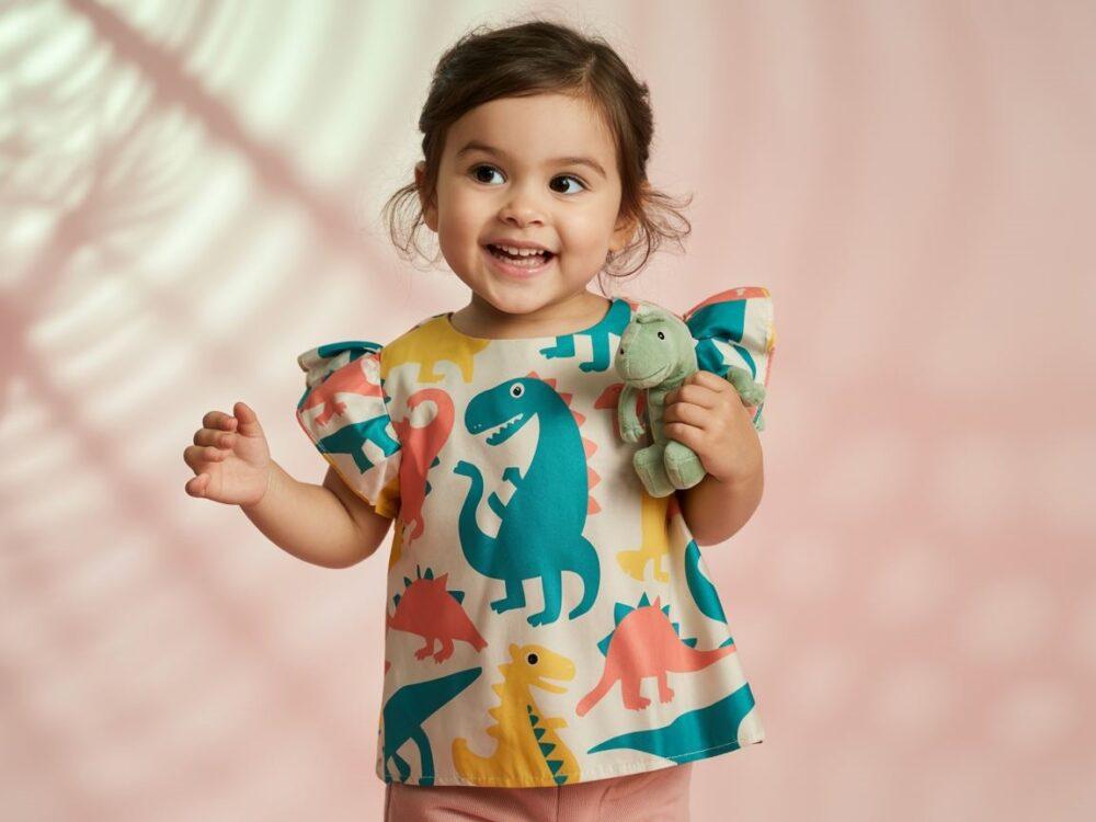 moda dziecięca dinozaur