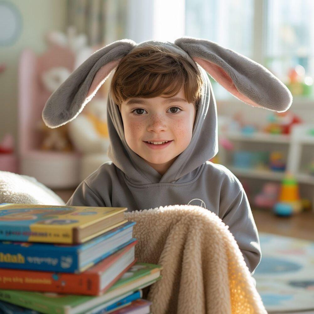 modna bluza dziecięca z uszami