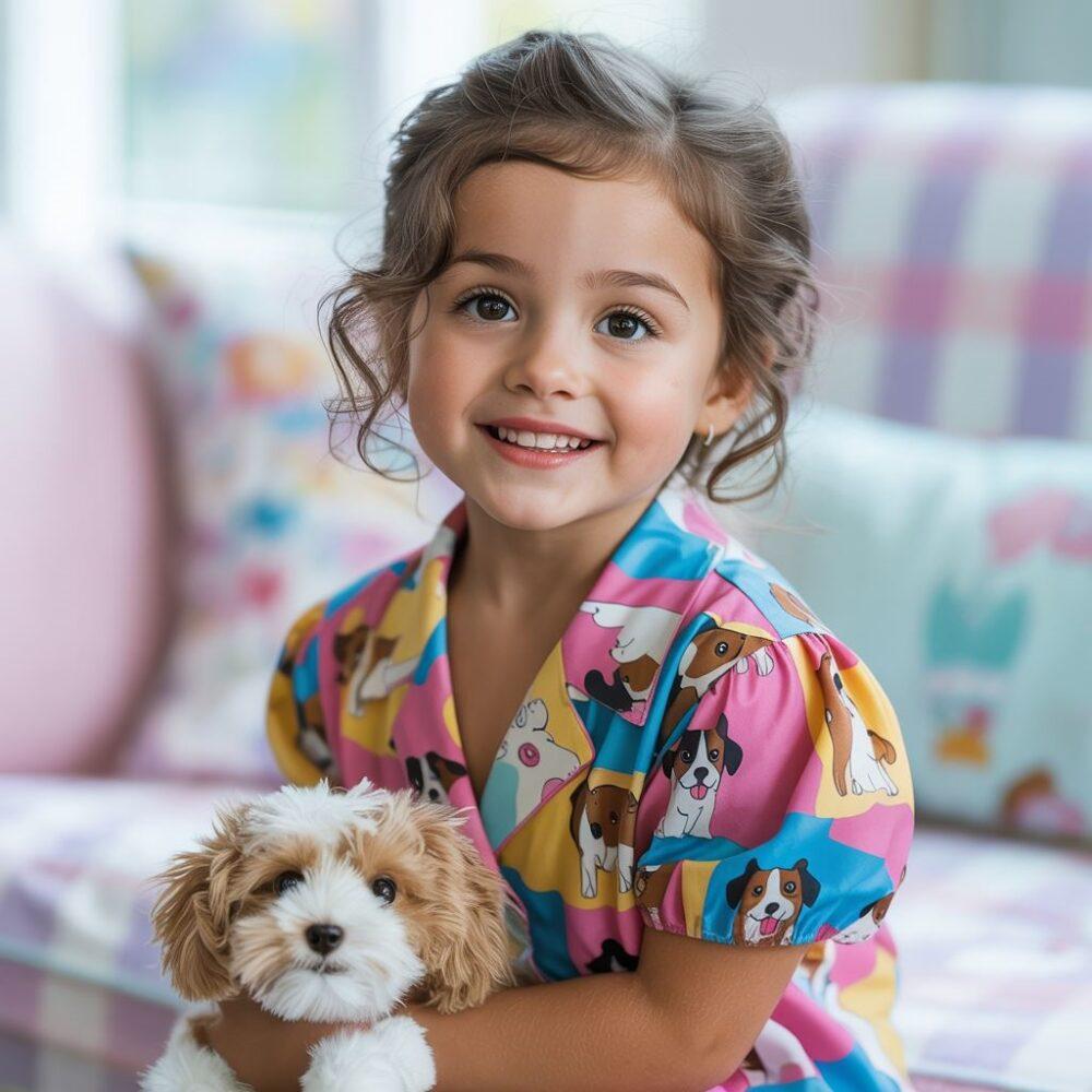 modna bluzka dziecięca pies