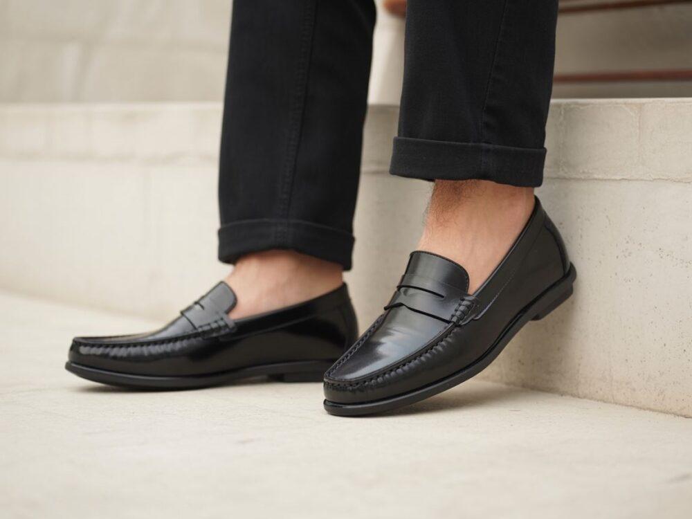 mokasyny męskie skórzane