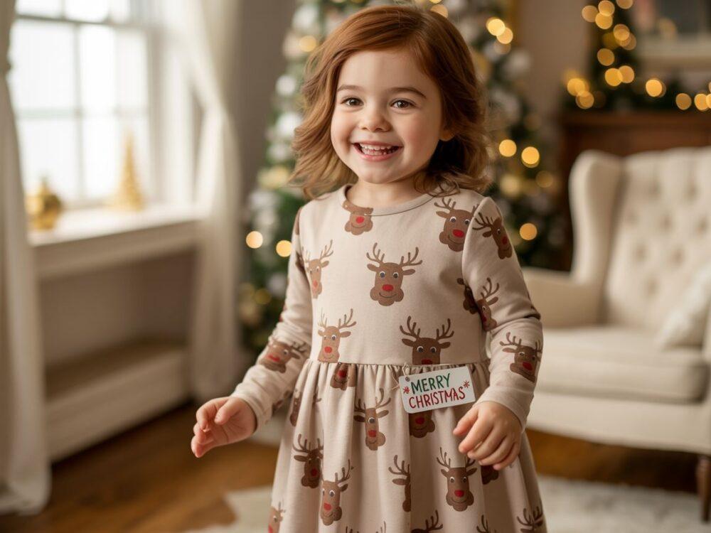 motyw renifera na ubraniu