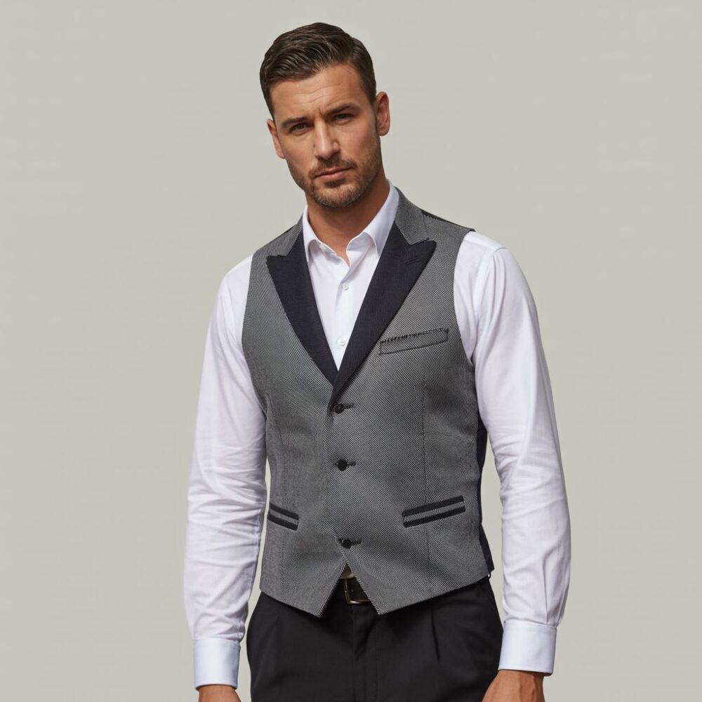 nowoczesna kamizelka męska