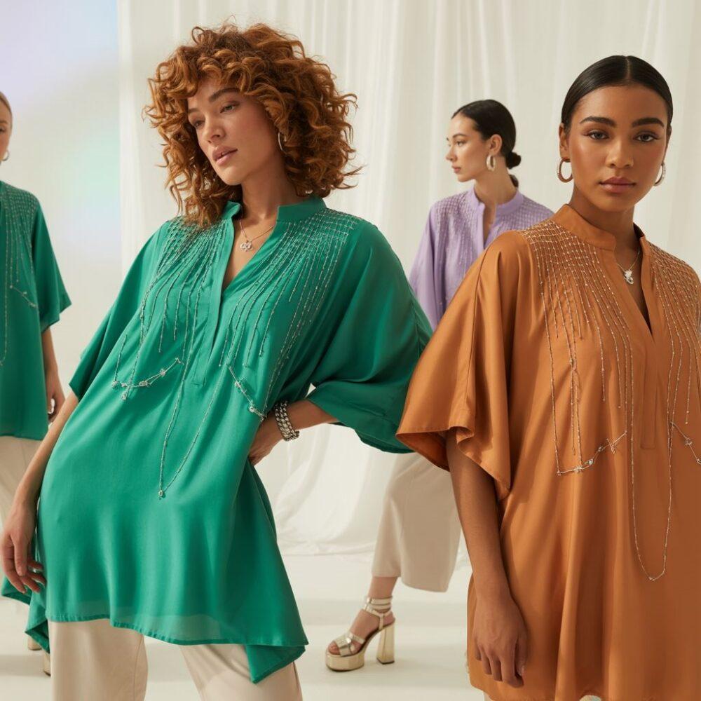 nowoczesna moda tuniki