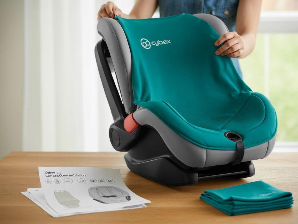 otulacz na foteliku samochodowym