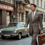 polska moda mężczyzn PRL