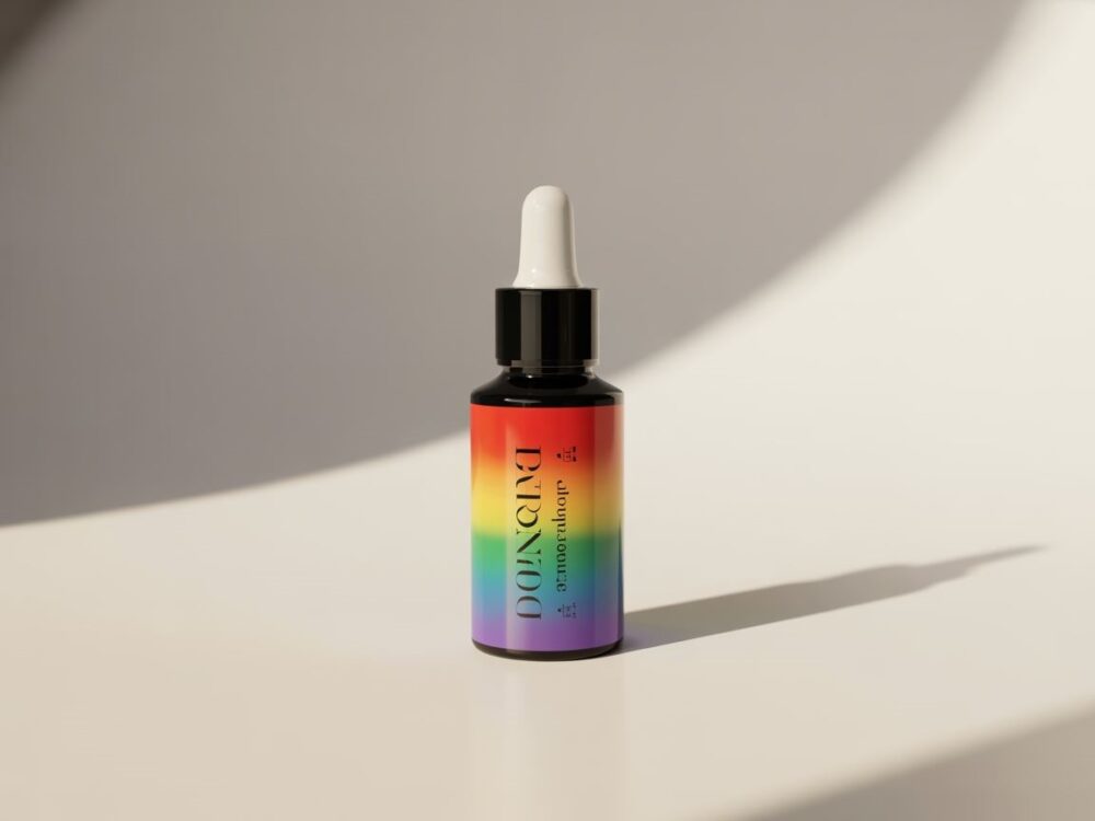 serum tęczowe butelka