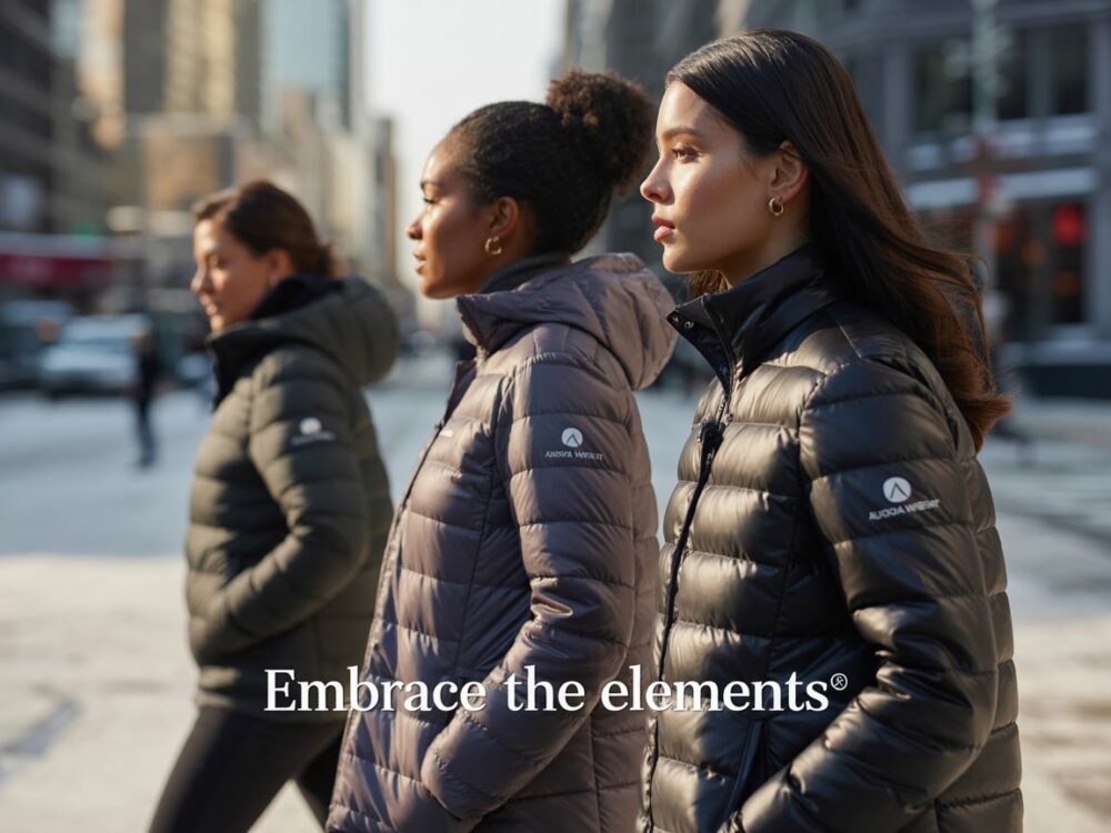 stylizacja z kurtką puchową