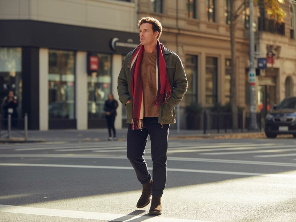 stylowy płaszcz męski