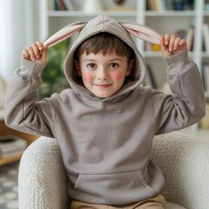 ubranie dla chłopca z motywem królika