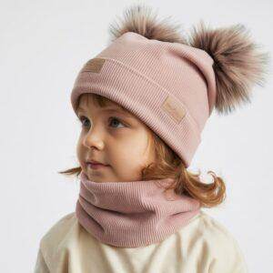 welurowa czapka dziewczynka
