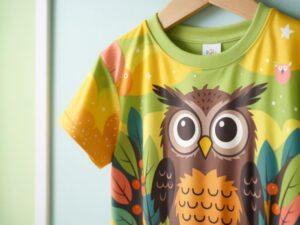wzór sowa na bluzce